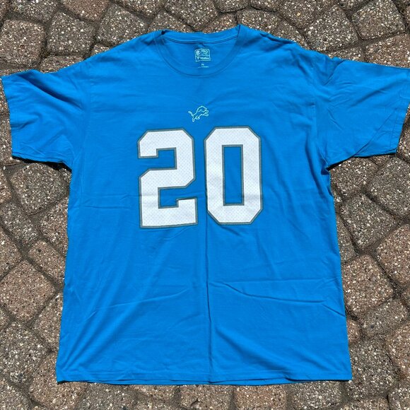 Fanatics Barry Sanders Detroit Lions NFL Football T Shirt Sz 2XL - Picture 2 of 8